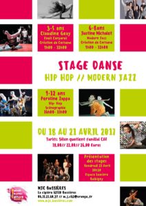 MJC Bussières Stage Danse Hip Hop Modern Jazz