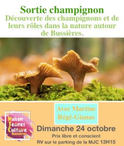 MJC Bussières - sortie champignons 2021