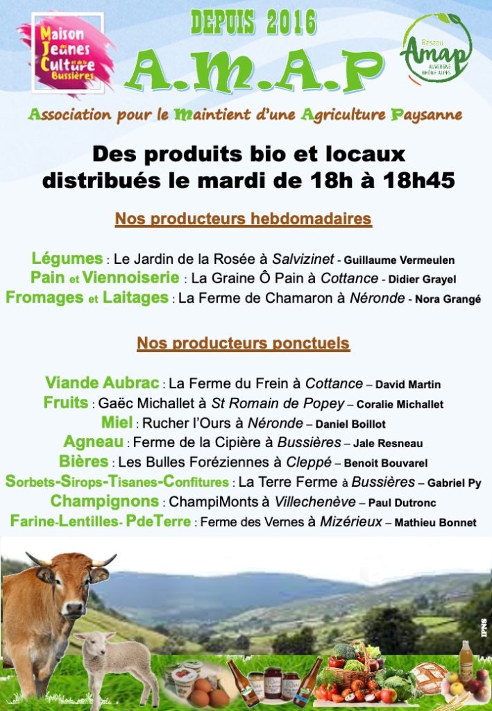 MJC Bussieres - Flyer AMAP 2023